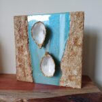 3. “Oyster in Shimmering Waters” - coastal wall décor
